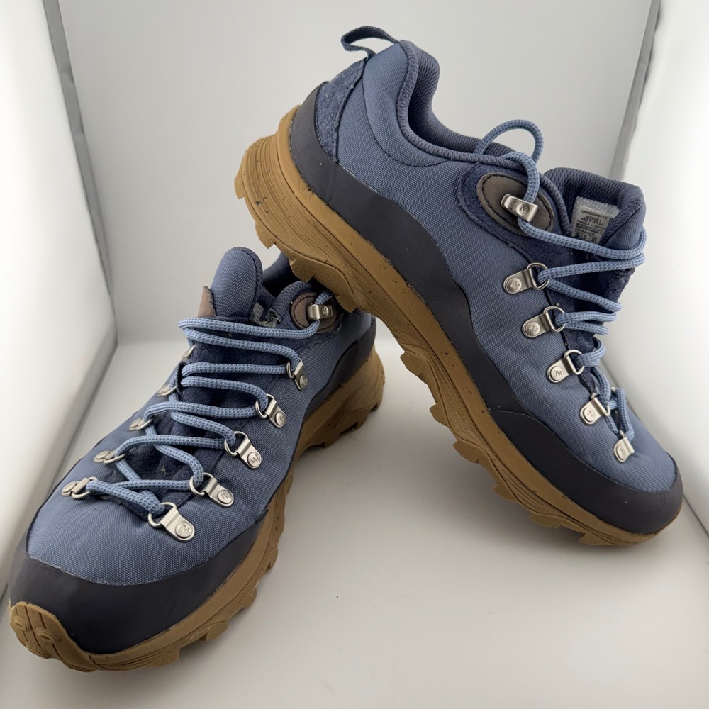 Merrell Moab Speed Hiking Shoes Mens 10.5 Blue J006991 Vibram Trail Sneakers